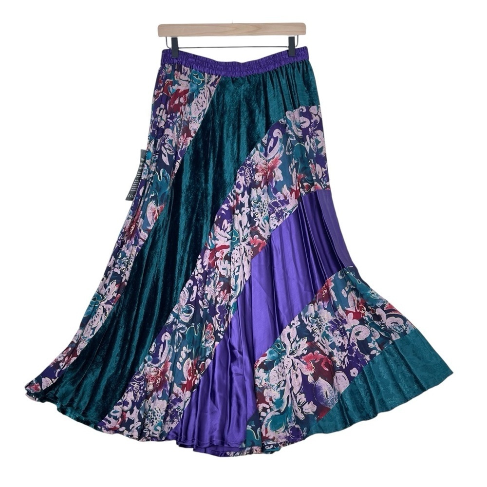 Carole Little Vintage Skirt 12 Midi Pull On Fairycore Romantic Ren Faire Gypsy - Picture 5 of 9